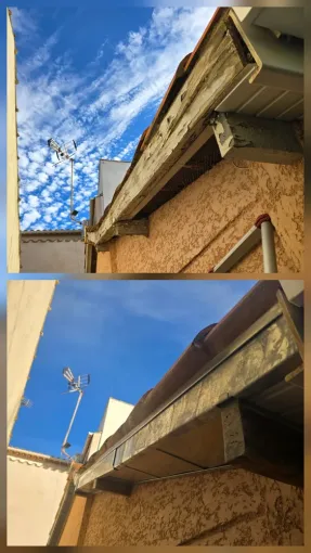 Réalisation de sous-face sur-mesure en Zinc à Valras-Plage, Sérignan, FAZ Concept