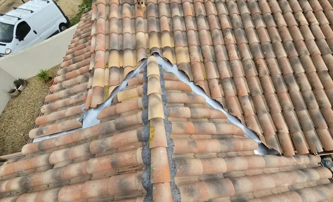 Remplacement d'une noue en zinc à Vendres, Sérignan, FAZ Concept
